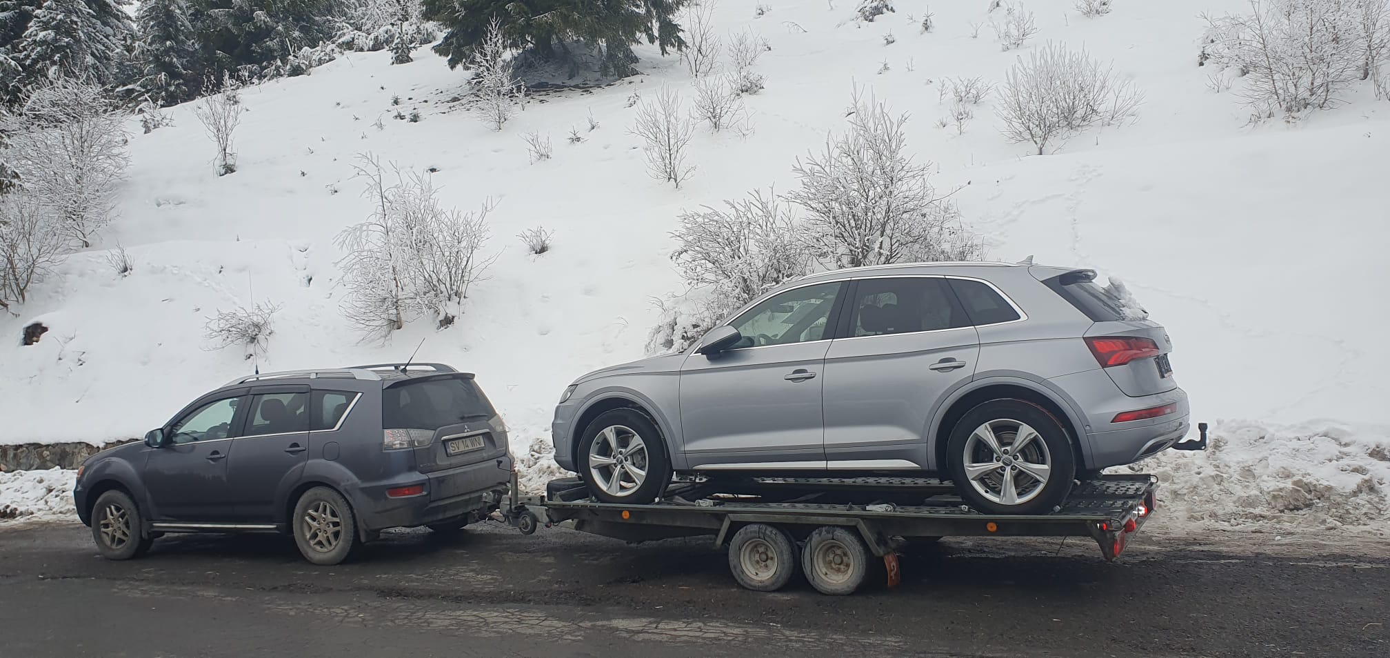 Tractari auto iarna Suceava